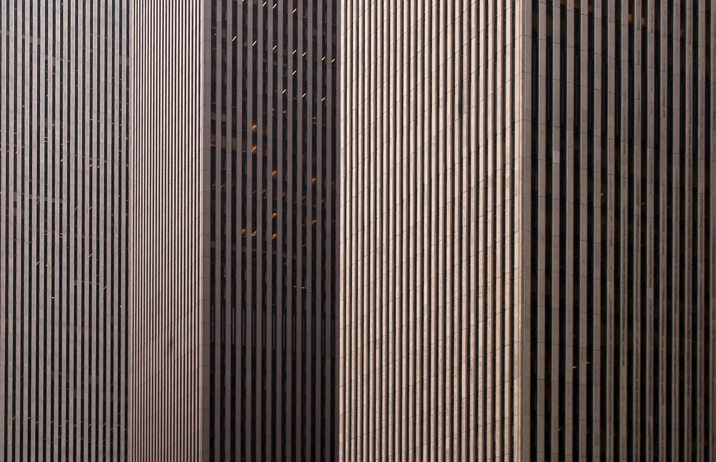 Skyscrapers facades in Manhattan