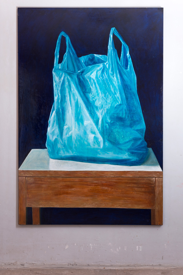 Plastic Bag Oil Painting